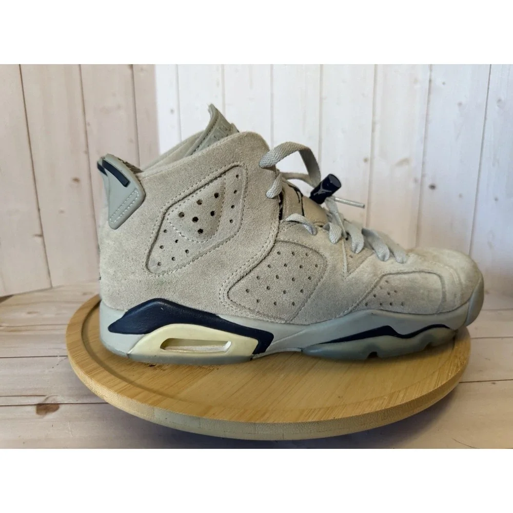 Air Jordan 6 Retro Mid Georgetown Grey (GS) 384665-012 Size 6.5Y Boys